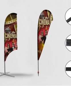Drapeau - bannière - Oriflamme pour salle de cinema