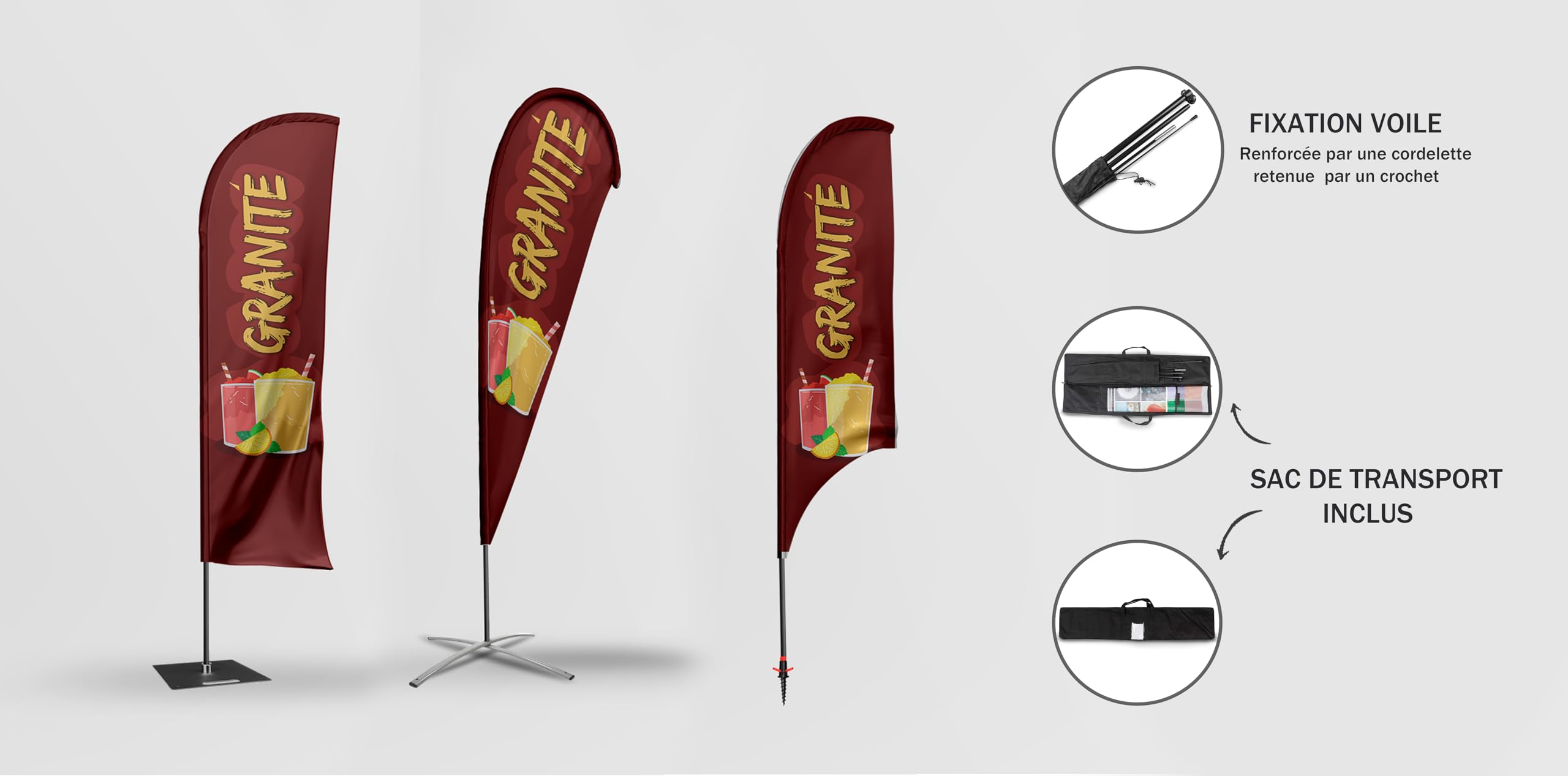 Drapeau - Bannière - Oriflamme Granite