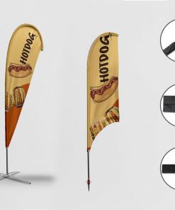 Drapeau - Bannière - Oriflamme Hot dog