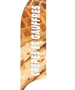 Drapeau - beach-flag - bannière - voile publicitaire - oriflamme Crêpes et gaufres