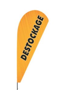 Drapeau - beach-flag - bannière - voile publicitaire - oriflamme Déstockage